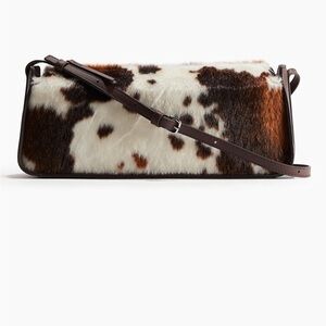 H&M Faux Fur Brown and White Women's Bag NWT